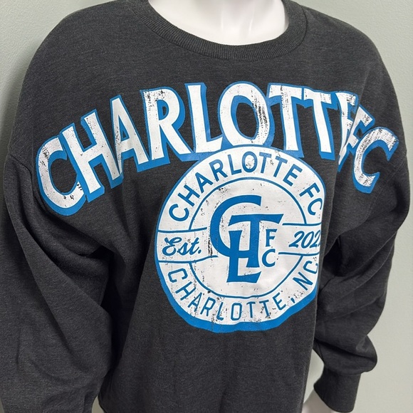 Charlotte FC Pullover Sweatshirt Fanatics Small - Picture 2 of 5